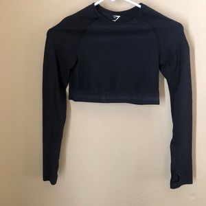 Work out long sleeve crop